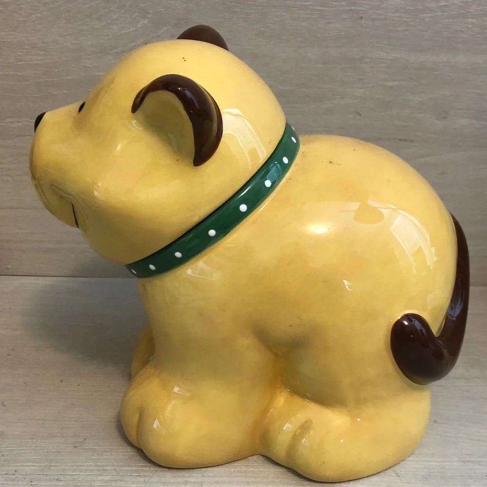 Department 56 Ceramic Golden Dog Treats or Cookie Jar Please Read